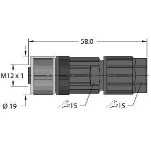 TURCK - FW-ERKPM0526-SA-P-0408 - 100002534 - FIELD WIREABLEM12EUROFAST