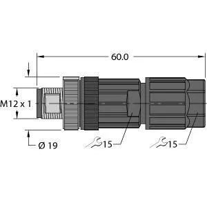 TURCK - FW-ERSPM0526-SA-P-0408 - 100002535 - FIELD WIREABLEM12EUROFAST