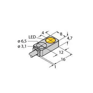TURCK - BI2-Q4.7-AN6X 7M - 100003144 - FERRITE RECT. DC CABLE
