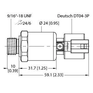 TURCK - PT100PSIG-1121-U6-DT043P - 100003283 - CER (ABS) , TRANSM, GEN