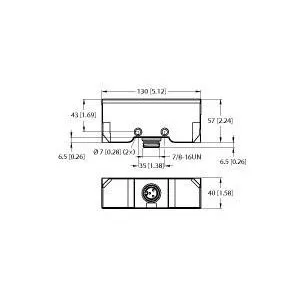 TURCK - NI30-Q130WD-ADZ30X2-B1131 - 100003890 - FERRITE RECT. AC CON. 7/8