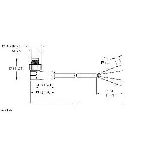 TURCK - ESWT-A4.400-GC2K-5 - 100005678 - CORDM12HYDRA