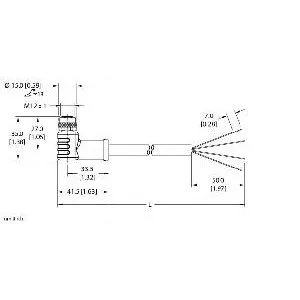 TURCK - WKP46PS-1 - 100006249 - CORDM12POWERFAST