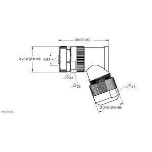 TURCK - WK56PL-S-0 - 100007820 - FIELD WIREABLEM12POWERFAST