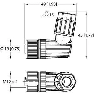 TURCK - FW-EWKPM0526-SA-P-0408 - 100009889 - FIELD WIREABLEM12EUROFAST