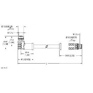 TURCK - WKP46PT-2-RSP46PT - 100017381 - CORDM12POWERFAST