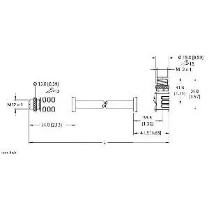 TURCK - RKP46PT-2-WSP46PT - 100017382 - CORDM12POWERFAST