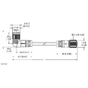 TURCK - WSMC RKMC 42-2M/S4000 - 100023483 - CORD7/8 POWERFAST