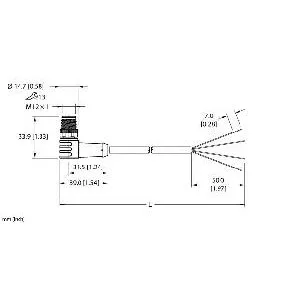 TURCK - ESWB-A4.400-GC2K-5 - 100033212 - CORDM12HYDRA