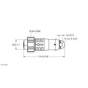 TURCK - EKRT-A4.PLUG - 100039676 - CORDM12HYDRA