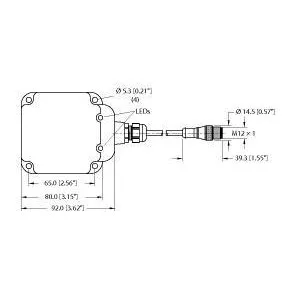 TURCK - NI60-Q80-Y1X-0.2-RS4.21T - 10087921 - FERRITE RECT. NAMUR PIGTAI