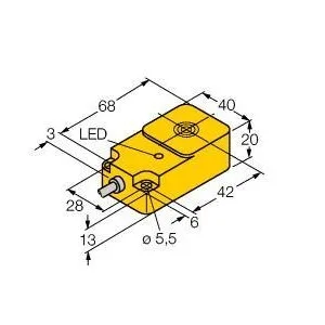 TURCK - BI15-Q20-Y1X - "1080020 - FERRITE, RECT., NAMUR, CABLE"