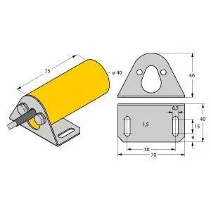 TURCK - NI20-K40-AZ3X 2.00M - 13065 - FERRITE BARREL AC CABLE