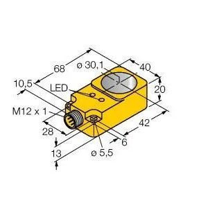 TURCK - BI30R-Q20-AP6X2-H1741 - 1407503 - FERRITE RING DC CON. M12