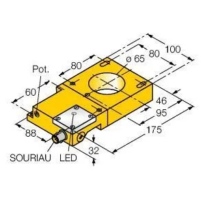 TURCK - NI65R-S32SR-AP44X-S1131 - 1440009 - FERRITE, RING, DC, GEN.