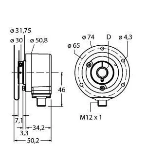TURCK - RI-12HA4E1-2B100-H1181 - 1545627 - INCREMENTAL