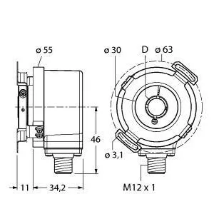 TURCK - RI-12H15E-2K1024-H1181 - 1545836 - INCREMENTAL