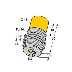 TURCK - NI25-G47-AP4X - 15646 - FERRITE BARREL DC CABLE