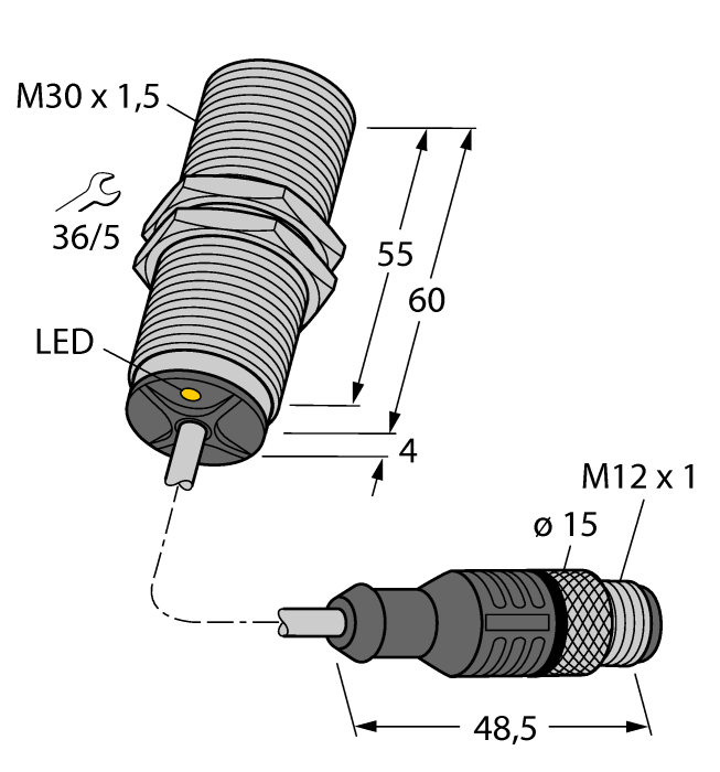 Turck BI15-EM30-AN45XLD-0.2-RS4T