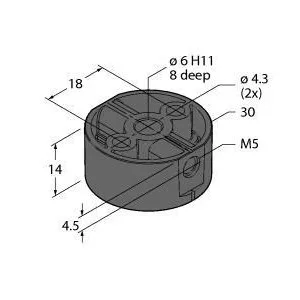 TURCK - P1-RI-QR20 - 1593041 - ROTARY INDUCTIVE SENSORS,
