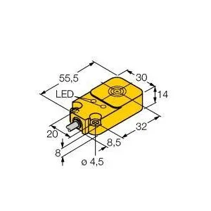 TURCK - BI10-Q14-AP6X2 - 1608720 - FERRITE RECT. DC CABLE