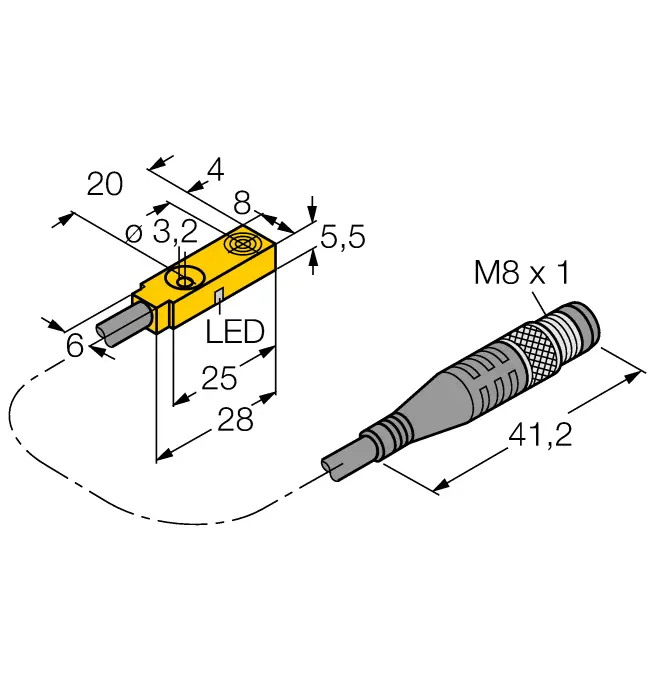 Turck BI2-Q5.5-AP6X-0.2-PSG3M/S34