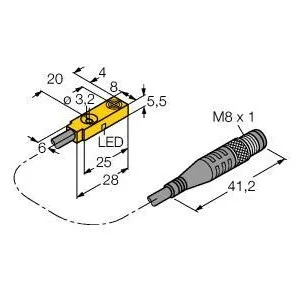 TURCK - BI2-Q5.5-RP6X-0.2-PSG3M - "16130850 - FERRITE, RECT., DC, PIGTAIL"