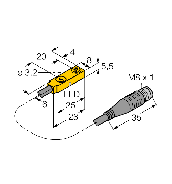 Turck BI2-Q5.5-AP6X-0.2-PSG3
