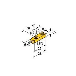 TURCK - BI2-Q5.5-RG6X - "1613109 - FERRITE, RECT., DC, CABLE"