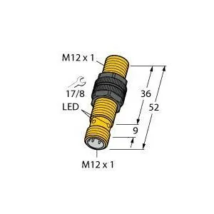 TURCK - BI3U-S12-AN6X-H1141 - 1634620 - UPROX BARREL DC CON. M12