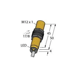 TURCK - BI1U-S12-AP6X/S1132 - 1634930 - UPROX BARREL DC CABLE