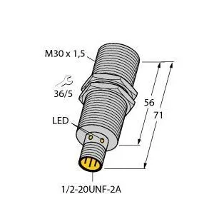 TURCK - BI10-G30-RDZ30X2-B3131 - 4207190 - FERRITE BARREL AC CON. 7/8