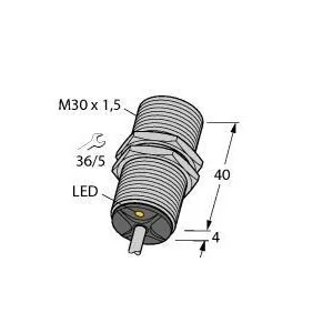 TURCK - BI15-G30K-AP6X - 4207300 - FERRITE BARREL DC CABLE