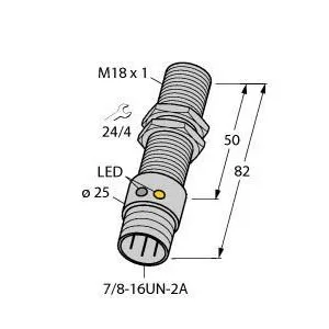 TURCK - BI5-G18-RDZ30X2-B1331 - 4208196 - FERRITE BARREL AC CON. 7/8