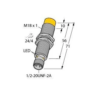 TURCK - NI8-G18-ADZ30X2-B3331/S34 - 42091 - FERRITE BARREL AC CON. 1/2
