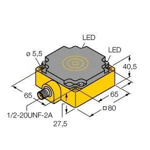 TURCK - BI40-CP80-FDZ30X2-B3131 - 4230992 - FERRITE RECT. AC CON. 1/2