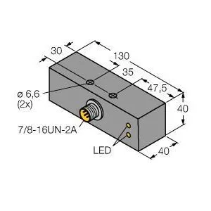 TURCK - BI20-CA40130-ADZ30X2-B1131 - 4283503 - FERRITE RECT. AC CON. 7/8