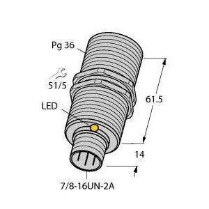 TURCK - BI20-G47-ADZ30X2-B2131 - "4283510 - FERRITE, BARREL, AC, CON. 1/"