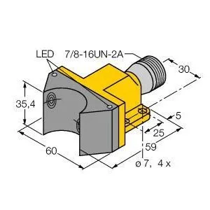 TURCK - NI4-DSU35-2ADZ30X2-B1151 - 4290001 - FERRITE DUAL AC CON. 7/8