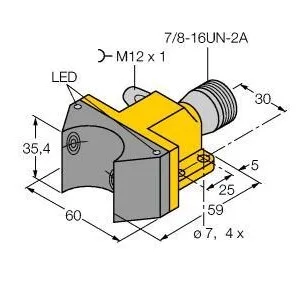 TURCK - NI4-DSU35-2ADZ30X2-B1160-FKE4.5 - 4290011 - FERRITE DUAL AC CON. 7/8
