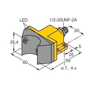 TURCK - NI4-DSU35-2ADZ30X2-B3151 - 4290014 - FERRITE, DUAL, AC, CON. 1