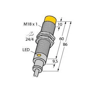 TURCK - NI8-M18T-RZ3X - 43123 - FERRITE BARREL AC CABLE