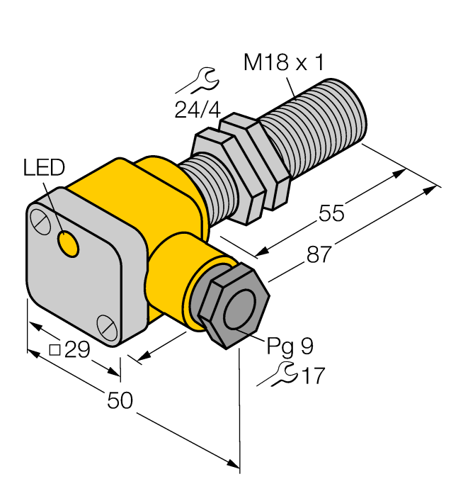 Turck BI5-G18SK-AZ3X2 55MM