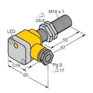 TURCK - BI5-G18SK-RZ3X2 55MM - 4331600 - FERRITE BARREL AC TERMINALS