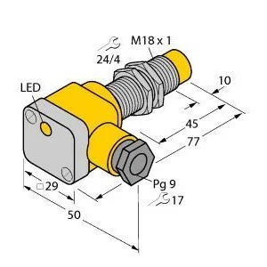 TURCK - NI8-G18SK-AD4X - 4442200 - FERRITE BARREL DC TERMINALS