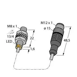 TURCK - BI2-EG08K-AG41X-0.3-RS4.2T/S1589 - 45620891 - FERRITE BARREL DC PIGTAIL