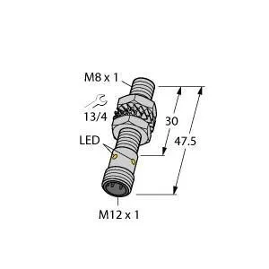 TURCK - BI3U-EMT08-AN6X-H1341 - "4602158 - UPROX, BARREL, DC, CON. M12"