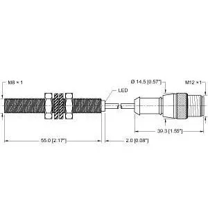 TURCK - BI1.5-G08-AN6X-0.2-RS4T - 4602394 - FERRITE BARREL DC PIGTAIL M