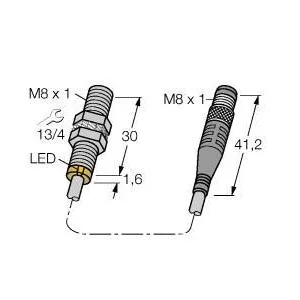 TURCK - BI3U-EM08-AP6X-0.2-PSG3M - 4602416 - UPROX BARREL DC PIGTAIL M8