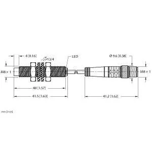 TURCK - NI3-EG08-AP6X-0.2-PSG3M - 4602790 - FERRITE, BARREL, DC, PIGT